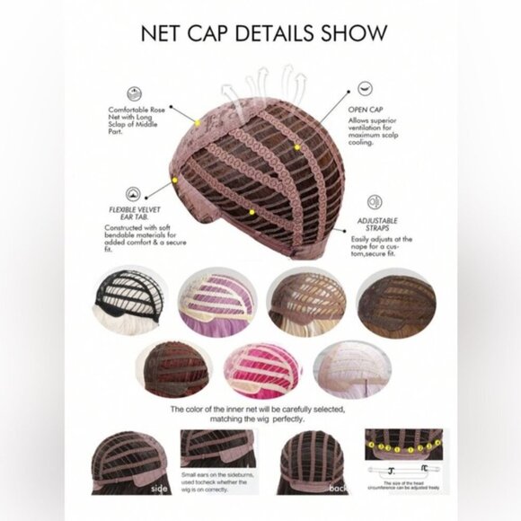 16 In Short Bob Chocolate Brown  Straight Soft Beautiful Wig with Bangs - Picture 2 of 9